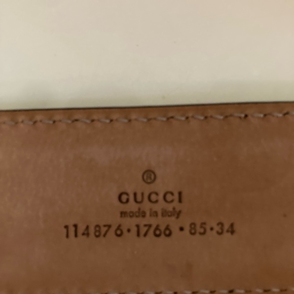 Gucci Pink Gold Belt with Signature Buckle - Picture 3 of 5